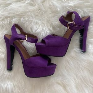 Candie’s Purple Platform Heels Size 8